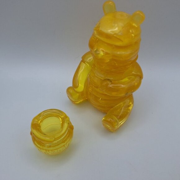 Disney Winnie Pooh Crystal Puzzle 3D Yellow Hunny Stacking 4 Inch No Box Honey - Picture 3 of 11